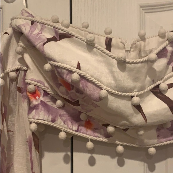 Zimmermann White and Purple Floral Crop Top - Picture 9 of 11